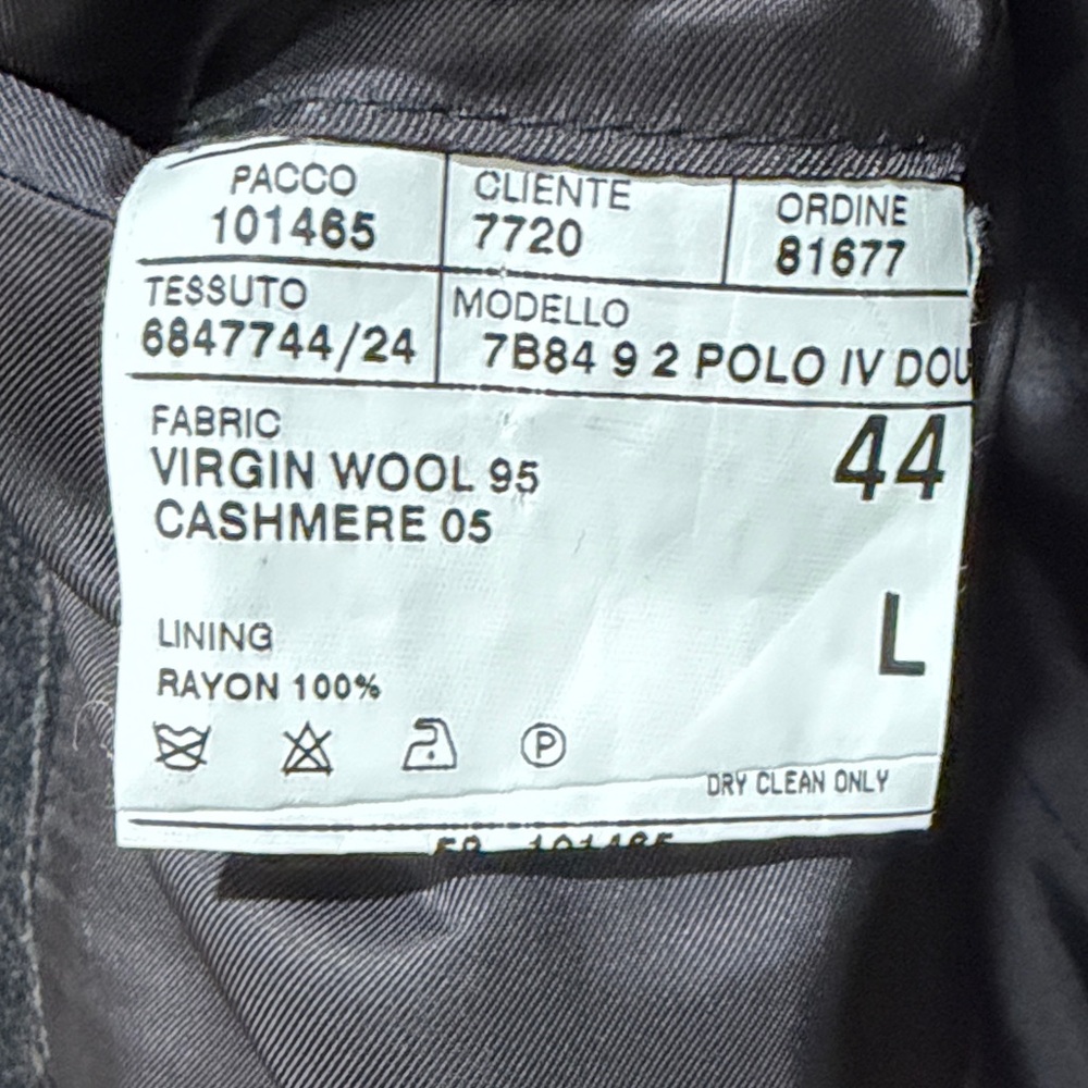 Polo Ralph LaurenCharcoal Pinstripe Double-Breasted jacket wool and cashmere - Picture 8 of 12